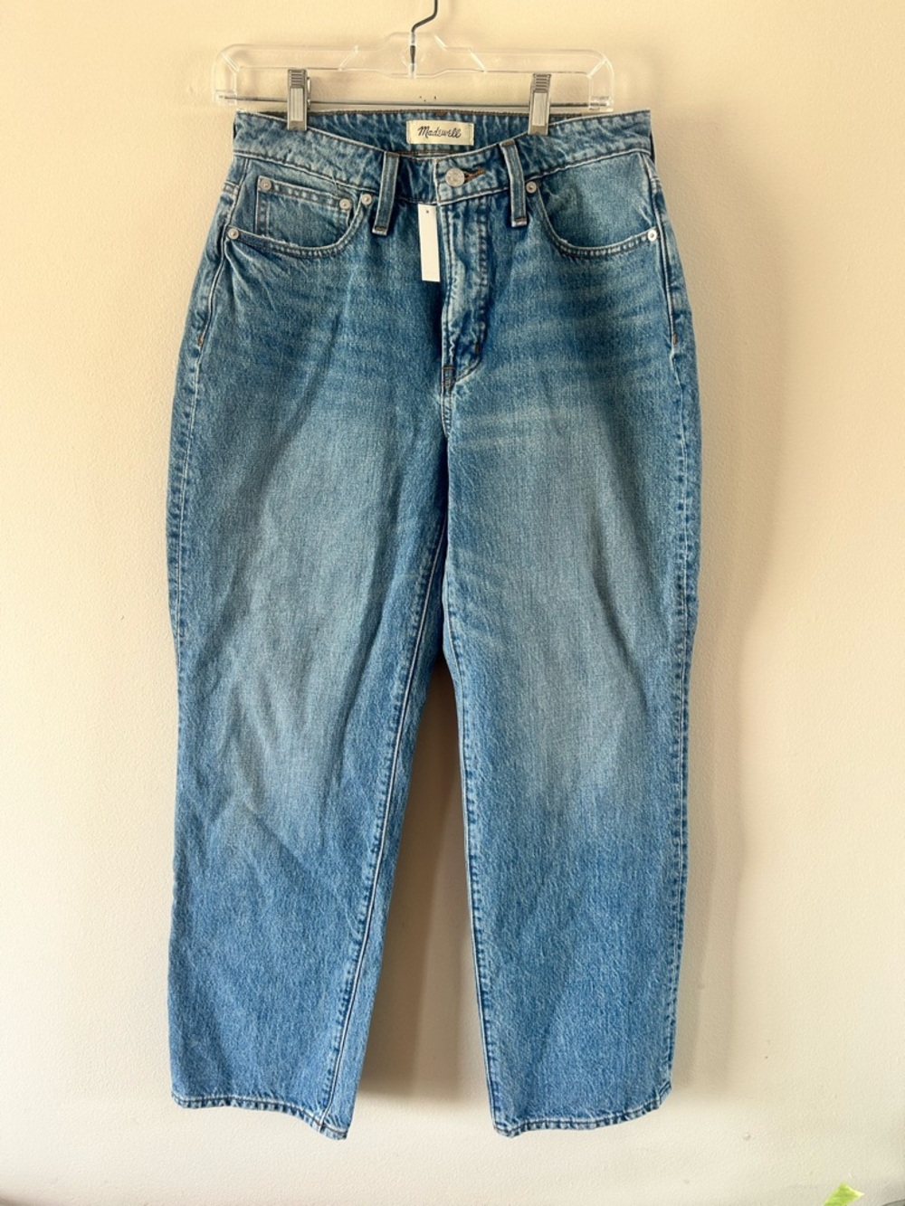 Madewell Blue Curvy Perfect Vintage Straight Jeans